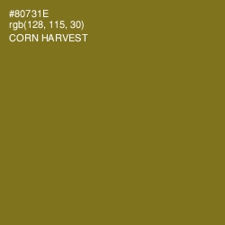#80731E - Corn Harvest Color Image
